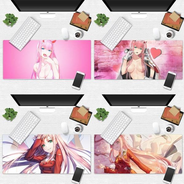 

mouse pads & wrist rests zero two pink kawaii lapcomputer mousepad desk table protect game office work mat pad non-slip cushion