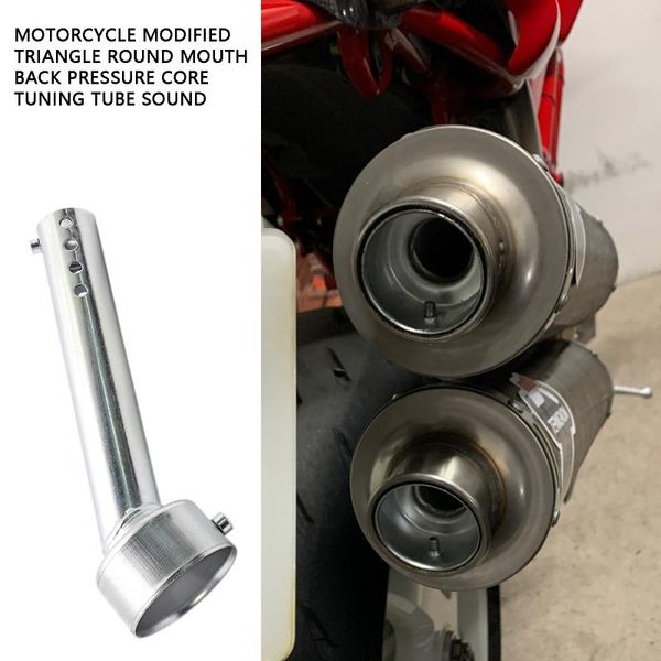 

motorcycle exhaust muffler adjustable db killer noise sound eliminator universal chrome 48mm parts system