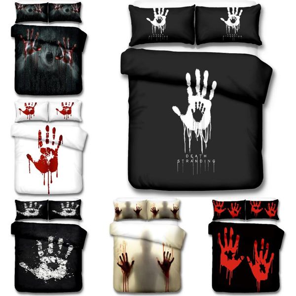 

bedding sets scary halloween style set for bedroom soft bedspreads bed linen comefortable duvet cover quilt and pillowcase