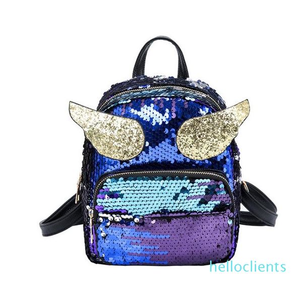 Mini mochila mulheres mulheres bolsa senhora lady packpack bling boho saco rosa preto vermelho azul branco