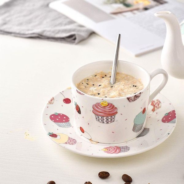 

cups & saucers european creative ceramic coffee cup set modern cute travel turkish eco friendly tazas de cafe drinkware be50mu