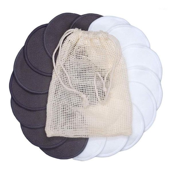 

16pcs reusable facial cleaning bamboo fiber cotton round makeup remover pads face towel make-up wipes skin care cleansing1