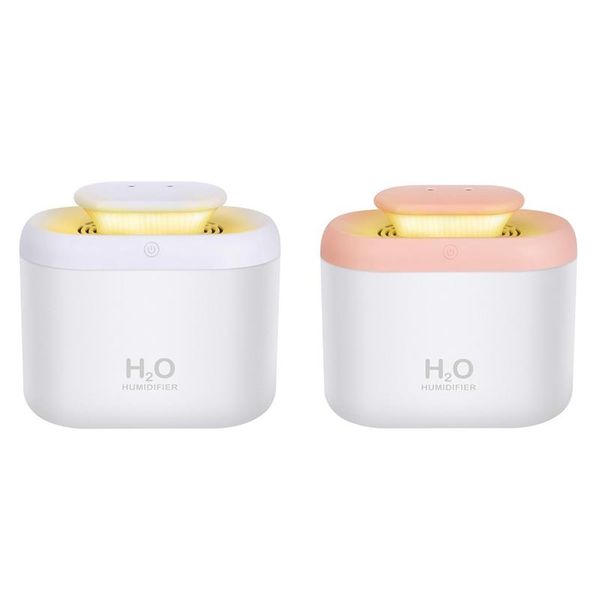 

3.3l double spray air humidifier portable with night light usb aroma diffuser mist maker for home car humidifiers