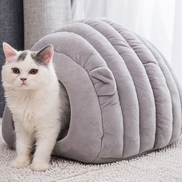 

cat dog pet beds cotton teddy bed house snow rena basket for small medium soft keep warm kennels & pens