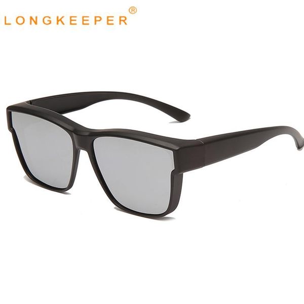 

sunglasses men's polarized fit cover prescription glasses uv protection vintage pochromic goggle night vision driver, White;black