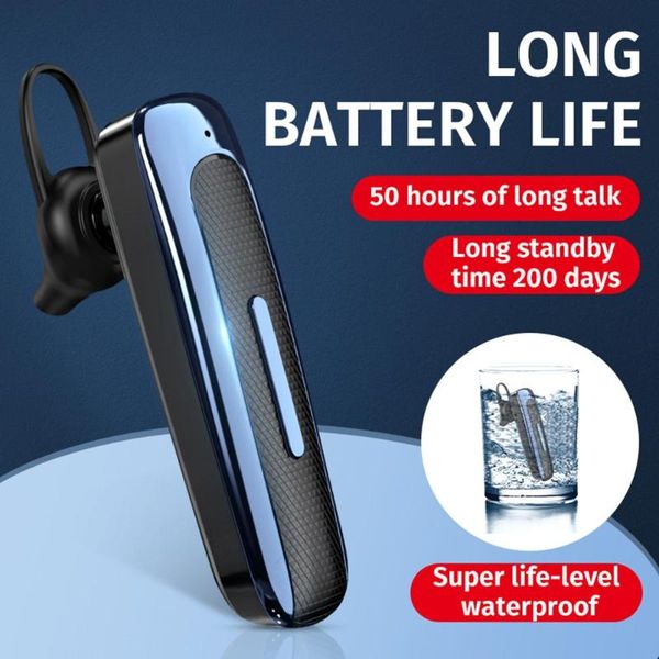 

headset stereo ear-hook wireless earphones 50 hours mini sports earbuds in-ear headphones with silicon microphone cell phone