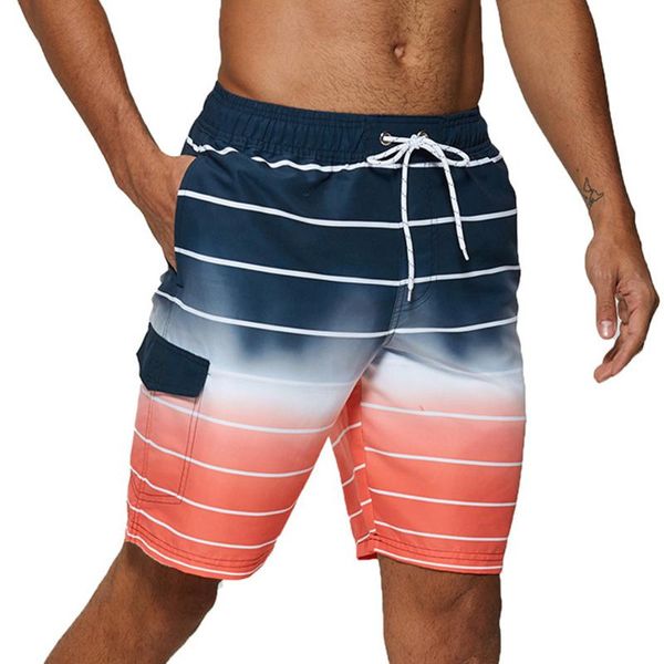

beachwear pockets large size m-4xl men's beach pants printing casual loose sports surfing summer swimming shorts swimwear