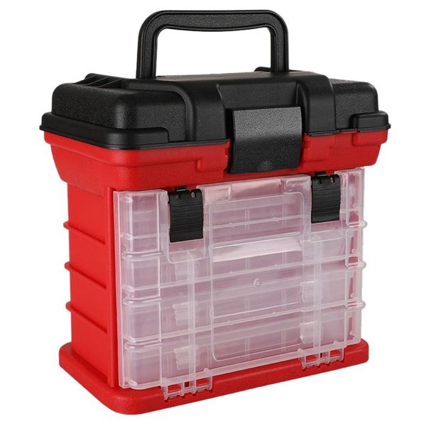 

layer portable carp fishing tackle boxes reel line lure tool storage box accessories
