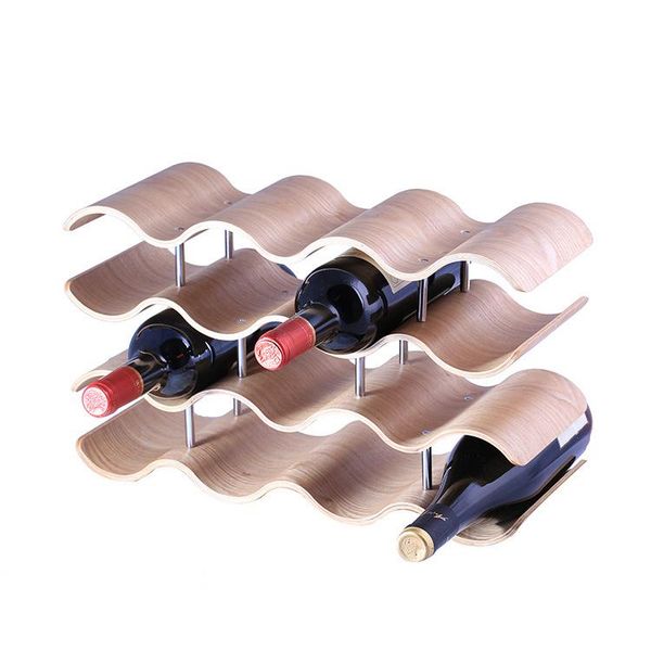 

tablewine racks bar accessories home bars wooden rack creative wavy grape shelf solid wood bottle display stand