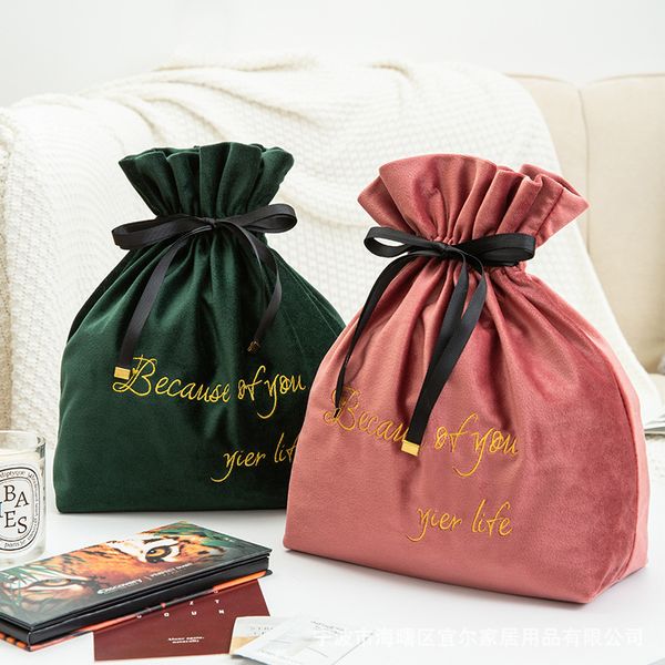 

yier drawstring women's portable small make-up bag