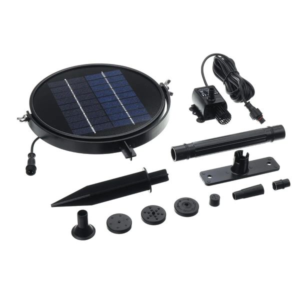 9V 2W 190L/H Solar Power Panel Wasserpumpe Boden Pool Schwimmender Brunnen