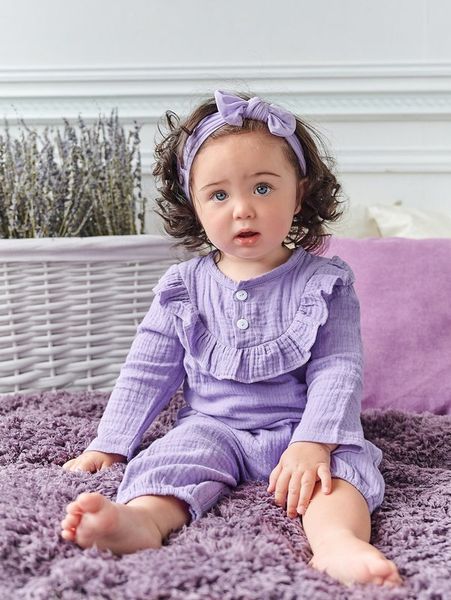 

baby girl ruffle jumpsuit she02, Blue