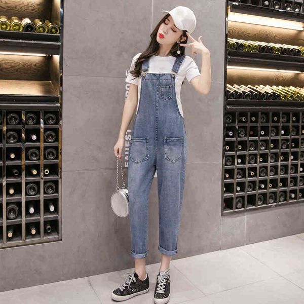 

jumpsuits women denim overalls. spring ladies. summer fashion. loose female jumpsuit jeans., Black;white