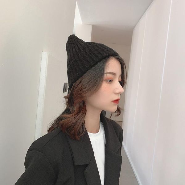 

beanies soild all-match winter hat for men skullies & women fashion warm cap elasticity knit beanie hats
