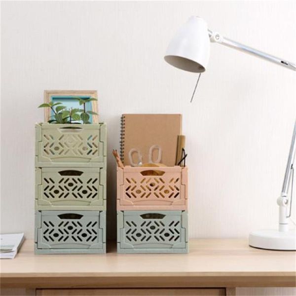

storage bottles & jars vieruodis fold plastic box bathroom deskcosmetics basket bedroom fruit debris decoration tool