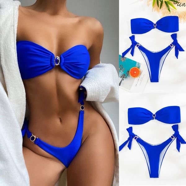 

bikinx brazilian leopard bikini 2021 bathing suit strapless swimsuit separate high cut thong swimwear women micro women's, White;black