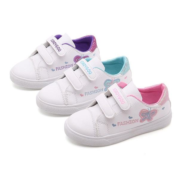 

sneakers girls' small white shoes 2021 big children casual sports middle school students spring and autumn flat soles, Black;red