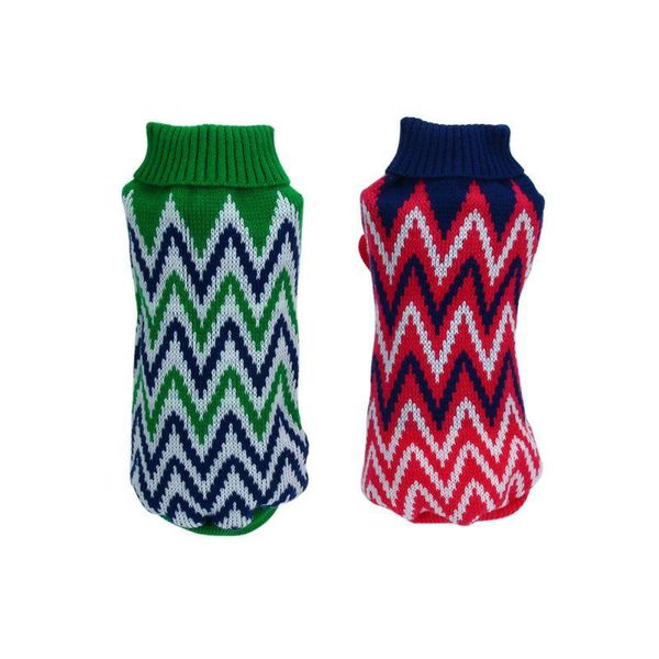 

dog apparel dogs pet sweater coat clothes small medium big puppy multi pattern wave cats