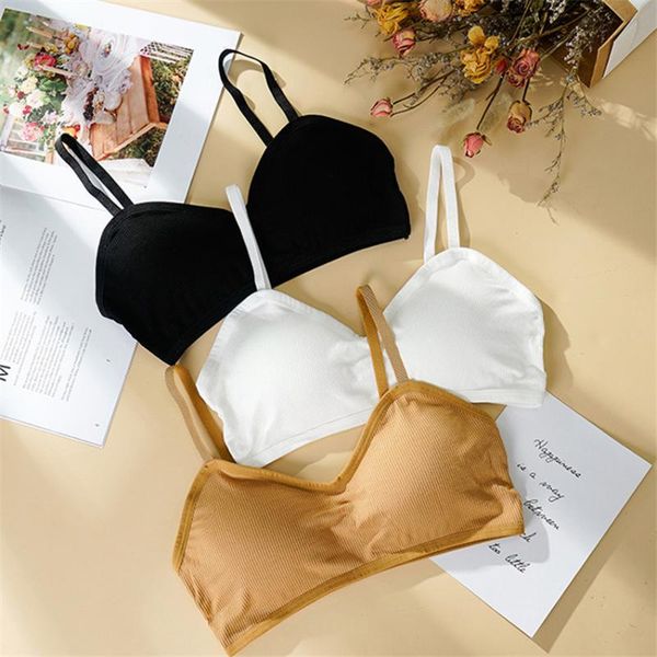 

bustiers & corsets trendy women's underwear girl cute tupe brassiere bra comfortable sport bralette gathering wire intimates l, Black;white