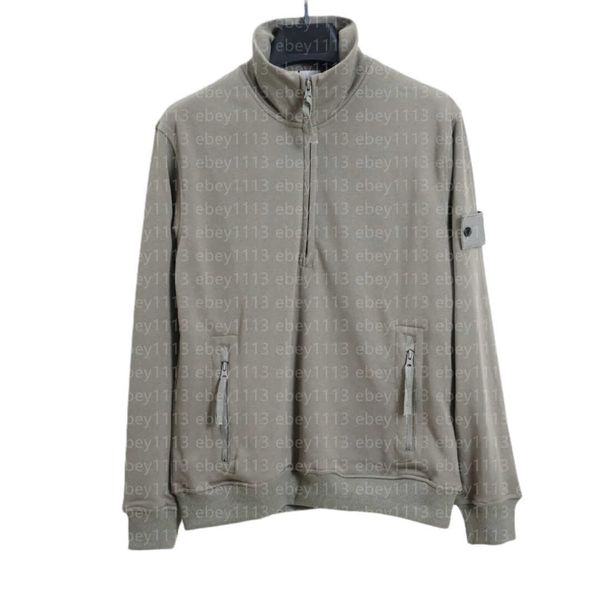 

mens hoodie sweatshirt classic zipper hoodies italy style autumn and winter causal designer turtleneck sweatshirts with badge asian size, Black