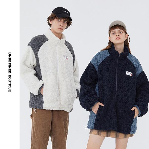 

men's jackets undefined male jacket 2021 winter fashion wool coats couple parka warm coat loose, Black;brown