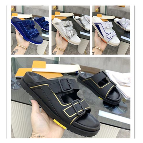

men women shoes trainer mule suede calf leather slipper supple micro sole two wide adjustable straps mix materials anatomic insole sneakers, Black