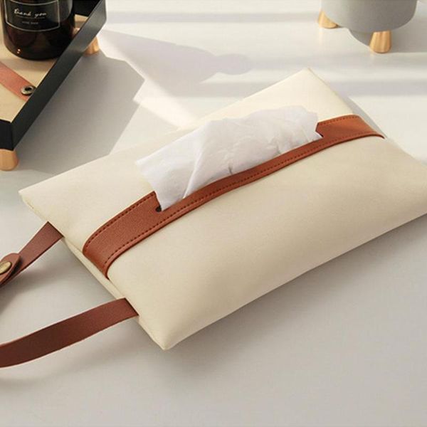 

tissue boxes & napkins hanging type case household portable reusable living room kitchen deskwall save space storage box fashion
