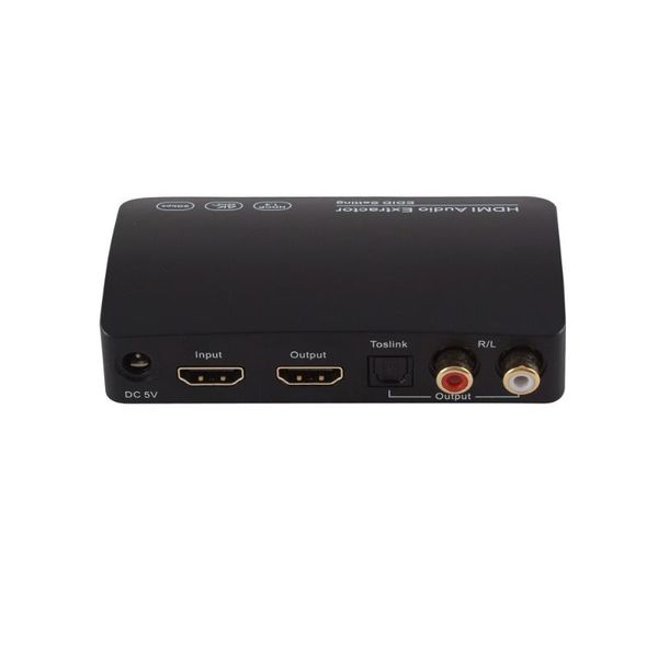 

audio cables & connectors extractor converter 5.1ch spdif splitter 1080p/4k stereo analog to optical toslink rca l/r adapter