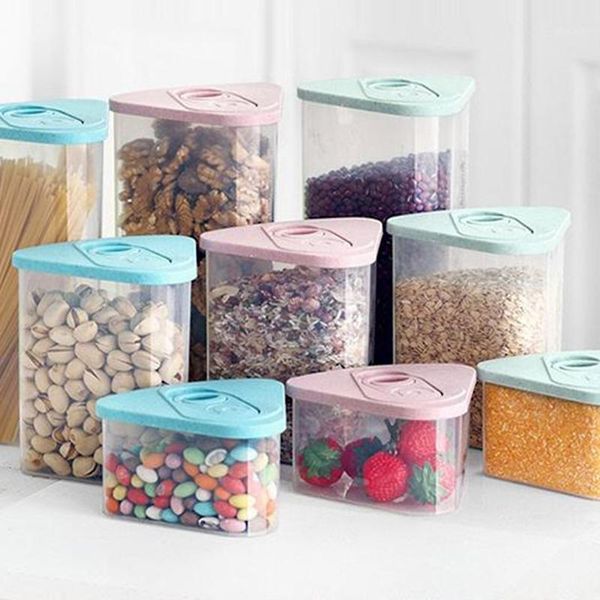 

storage bottles & jars diniwell 1pc plastic food box kitchen organizer candy container for save grain with cover boxes