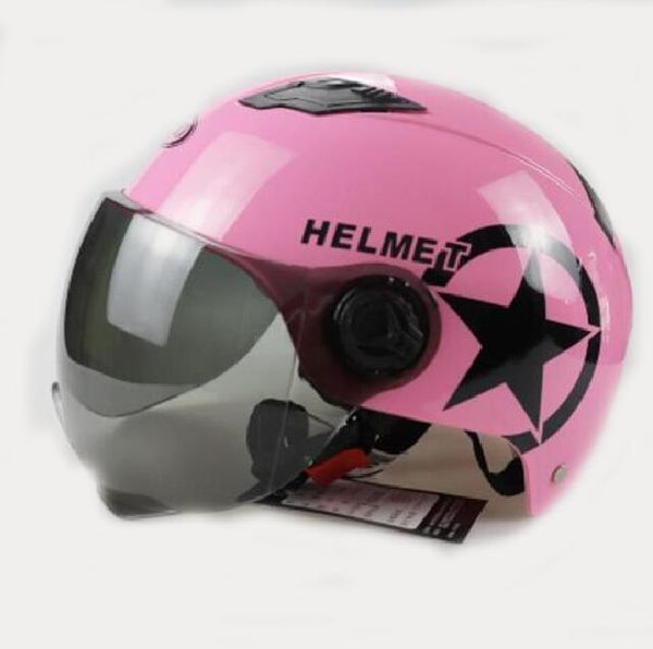 

electric motorcycle helmet men's bicycle women's helmet summer portable half cover cute sunscreen anti-fall