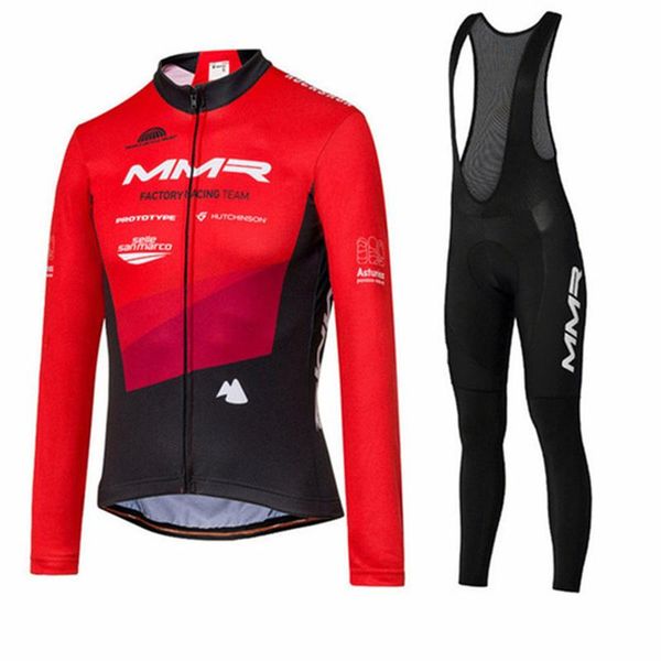 

men team winter clothing cycling jersey suit bicycle warm jacket outdoor long sleeve pro set bib pants racing sets, Black;blue