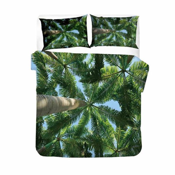 

bedding sets scenery tree bedroom quilt cover set beach ocean comforter pillowcase bed linens bedclothes  king size