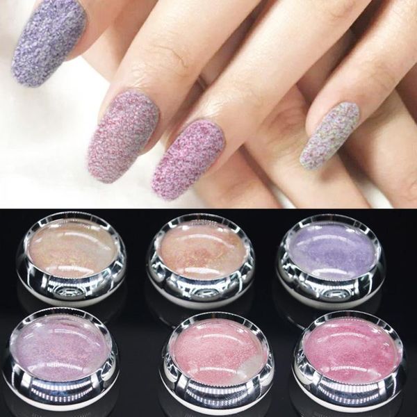

nail art kits 6 colors frosted shining glitter powder pigment palette manicure decoration