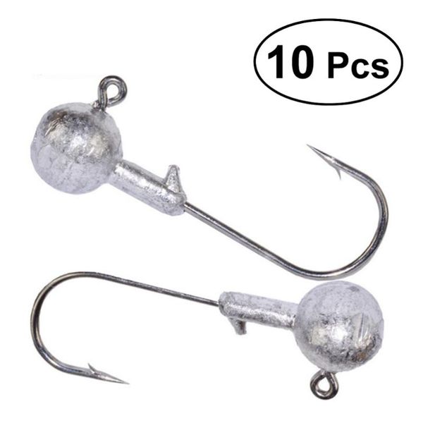 

10pcs 7g jig head hook saltwater fishing lure baits tackle hooks