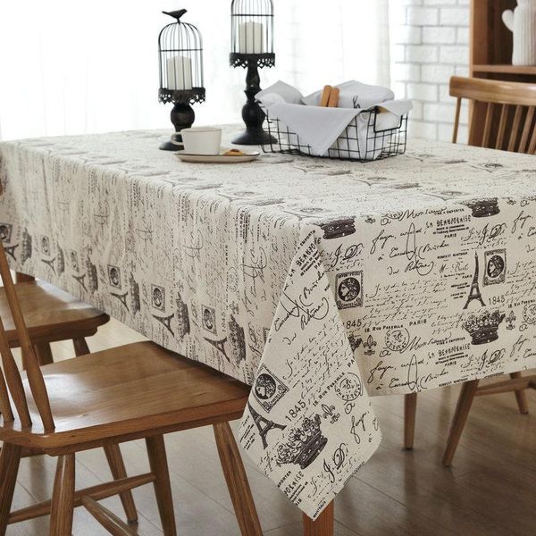 

table cloth simple printed cotton dust cover tablecloth drape christmas