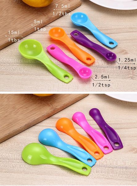 

spoons 5pcs small measuring spoon stainless steel coffee tea seasoning multiple size kitchen tools