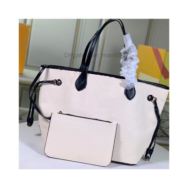 

bag 32cm large size women handbag purse wallet 2pcs set genuine leather shoulder bags lady hand clutch bag high quality