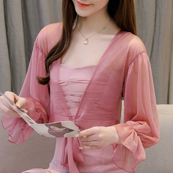 

blusas mujer de moda long sleeve blouse women v-neck chiffon blouse shirt ladies clothes womens and blouses c774 210602, White