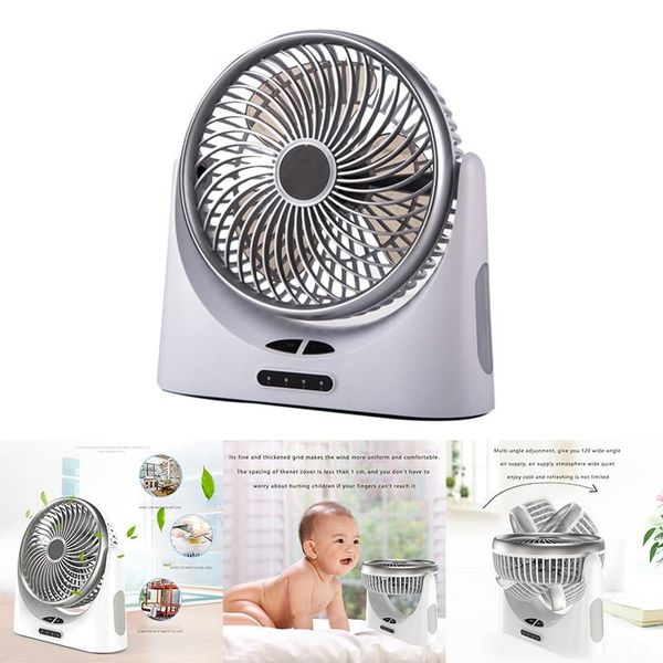 

circulating fan, 6-inch fan blades, 3 speeds, small with led light and power bank function electric fans