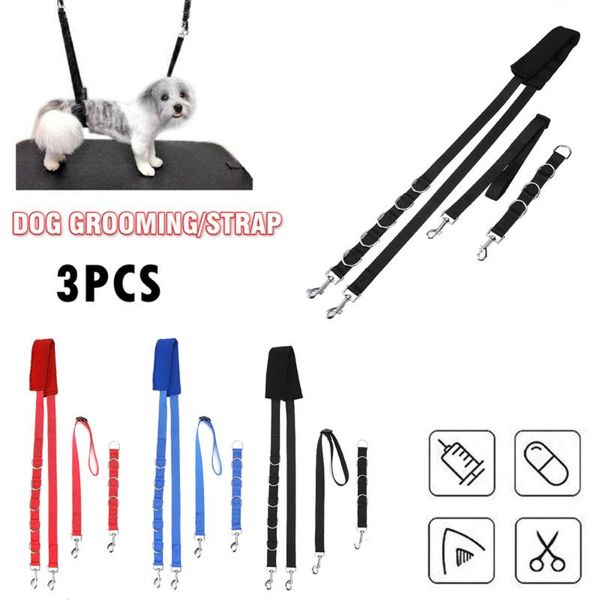 

adjustable dog grooming harness strap noose restraint belly pad traction belt pet accessories collars & leashes