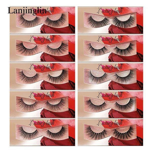 

1 pair 3d mink hair false eyelashes natural long fake eye lashes extension makeup beauty cruelty bulk1