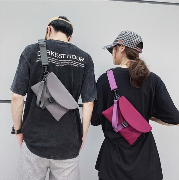 

hip-hop casual one-shoulder messenger bags trendy fashion simple chest bag outdoor handbag