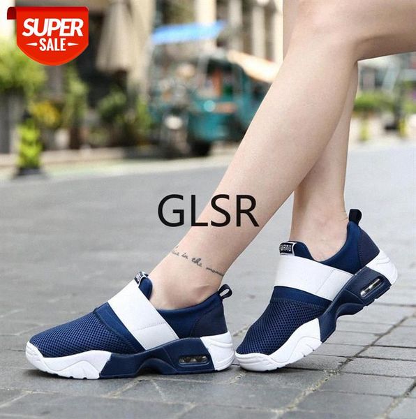 

women air cushion sports shoes outdoor running lace up ladies woman sneakers tenis feminino casual flats plus size #bo33