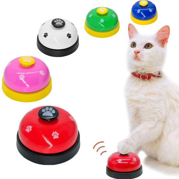 

cat training bell call dog feeding ringer pet iq squeak toy interactive pets kitten toys eating feed reminder