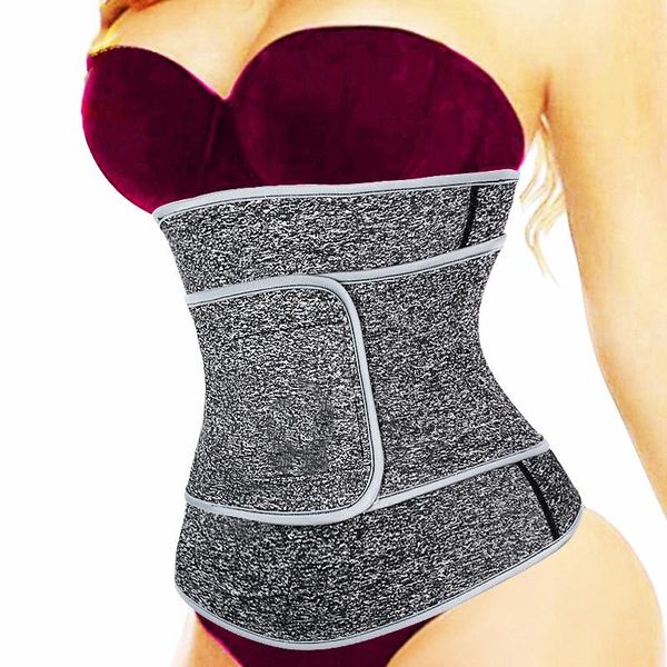 

women's shapers womens no hook zipper seamless shapewear weight loss neoprene sauna sweat waist trainer corset double closure, Black;white