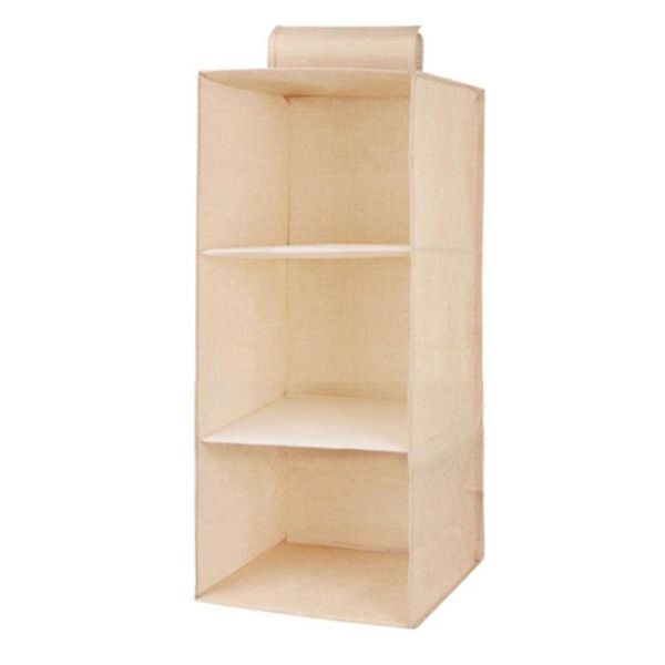 

storage boxes & bins home hanging closet organizer drawer beige/gray box 1 simple foldable solid durable