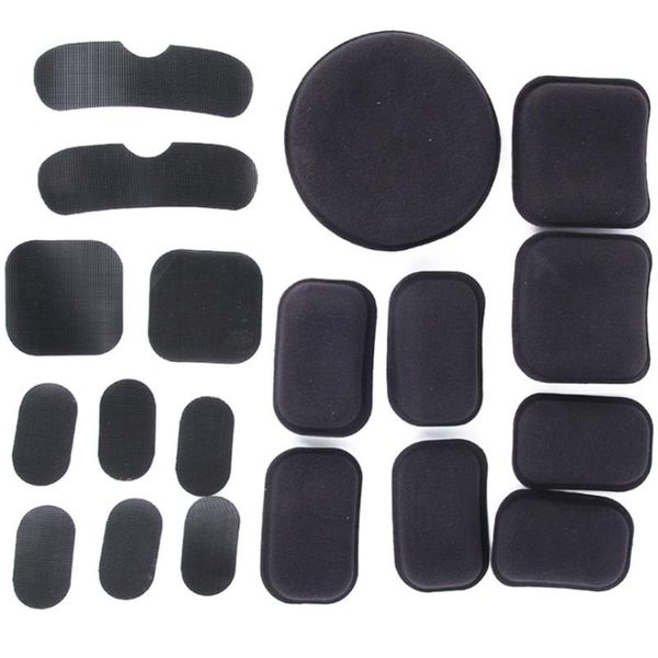 

tactical helmets 19 pcs magic sticker easy install universal eva foam cushion shockproof decorative outdoor sports inner lining helmet pads