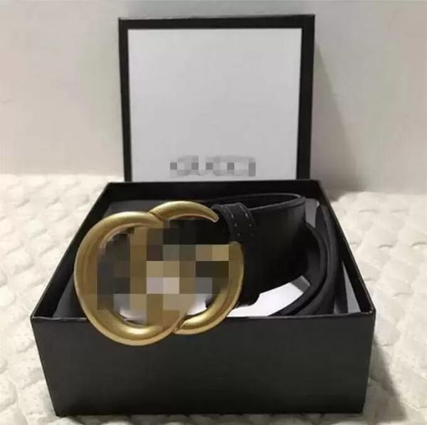 

2022 men designer belts woman fashion big buckle genuine leather belt business casual classical ceinture cinturones with box belt, Black;brown