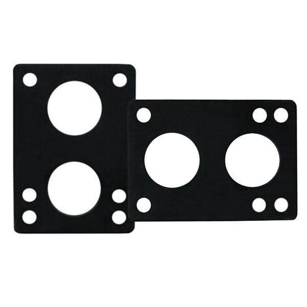 

pair skateboard rubber gasket 12mm longboard riser pads risers black skateboarding