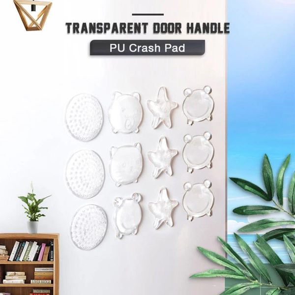 

door catches & closers 3pc rubber home doorknob back wall protector savor shockproof crash pad ser fender lock protective